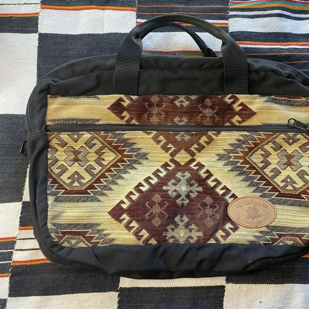 The Pack Shack Computer Messenger Shoulder Bag. Excellent Shape! Big! Rare. USA. - Picture 12 of 16